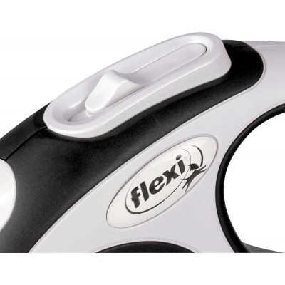 Flexi рулетка NEW LINE Comfort XS (до 8 кг) трос 3 м серый/черный