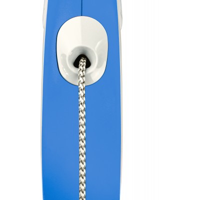 Flexi рулетка NEW LINE Comfort S (до 12 кг) трос 5 м серый/синий