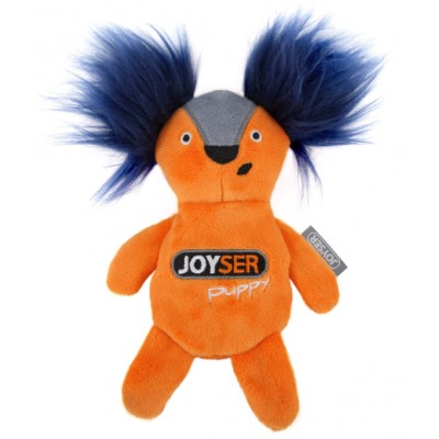 Joyser Puppy Игрушка для собак "Белка со сменной пищалкой" S оранжевая 15 см.