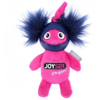 Joyser Puppy Игрушка для собак "Белка в резиновом шлеме с пищалкой" S розовая 14 см.