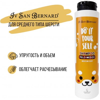 Iv San Bernard DO IT YOURSELF Шампунь для животных со средней шерстью 300 мл.