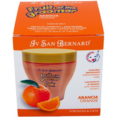 Iv San Bernard Fruit of the Grommer Orange Восстанавливающая маска для слабой выпадающей шерсти с силиконом  250 мл.