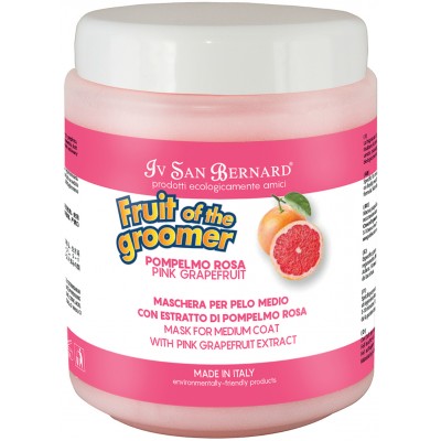 Iv San Bernard Fruit of the Grommer Pink Grapefruit Восстанавливающая маска для шерсти средней длины с витаминами 1 л.