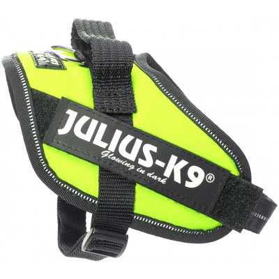 Julius-K9 шлейка для собак IDC®-Powerharness Mini (49-67см/ 7-15кг), зеленый неон