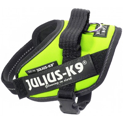 Julius-K9 шлейка для собак IDC®-Powerharness Mini-Mini (40-53см/ 4-7кг), зеленый неон