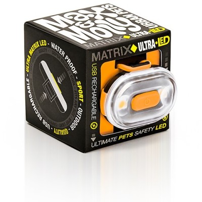 Max & Molly Светящийся брелок на ошейник, шлейку, поводок для собак Matrix Ultra LED оранжевый