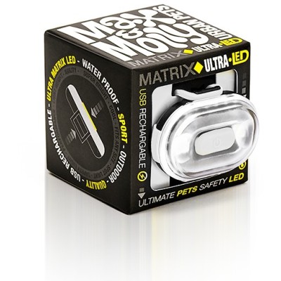 Max & Molly Светящийся брелок на ошейник, шлейку, поводок для собак Matrix Ultra LED белый