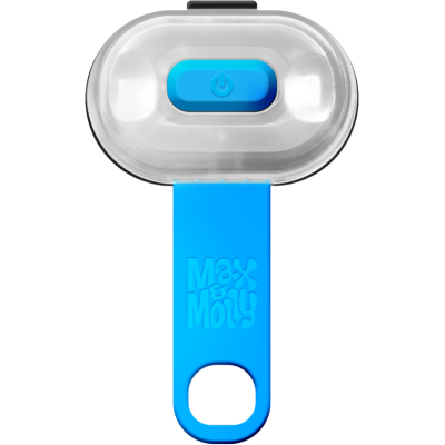 Max & Molly Фонарик на ошейник, шлейку, поводок для собак Matrix Ultra LED голубой