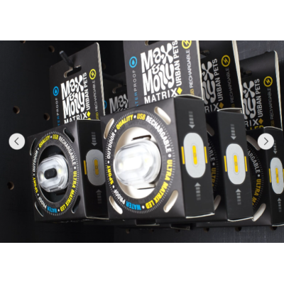 Max & Molly Фонарик на ошейник, шлейку, поводок для собак Matrix Ultra LED голубой