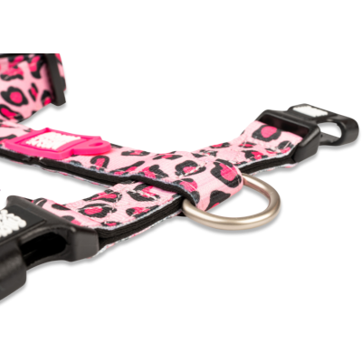 Max & Molly Н-образная шлейка Розовый леопард L