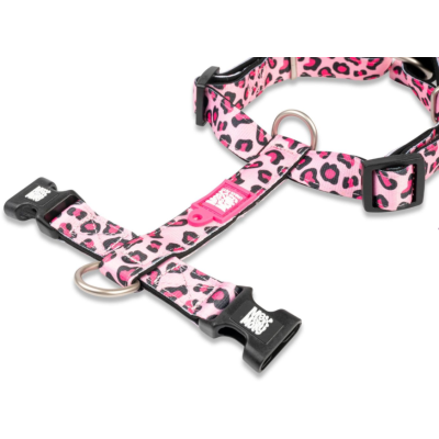 Max & Molly Н-образная шлейка Розовый леопард L