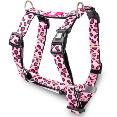 Max & Molly Н-образная шлейка Розовый леопард XS