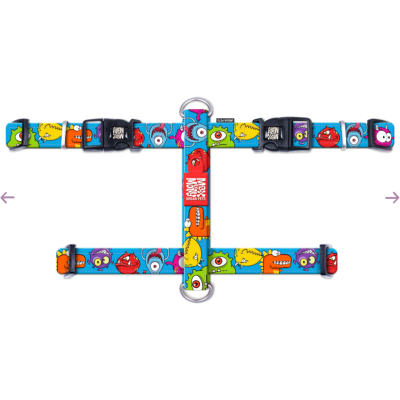 Max & Molly Н-образная шлейка Маленькие монстры XS