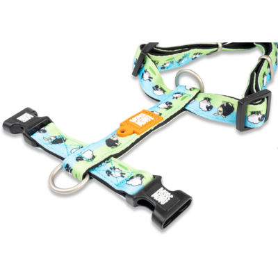 Max & Molly Н-образная шлейка Черная овечка XS