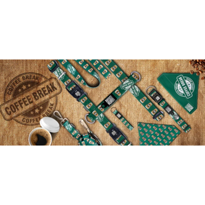 Max & Molly Н-образная шлейка Кофе-брейк S