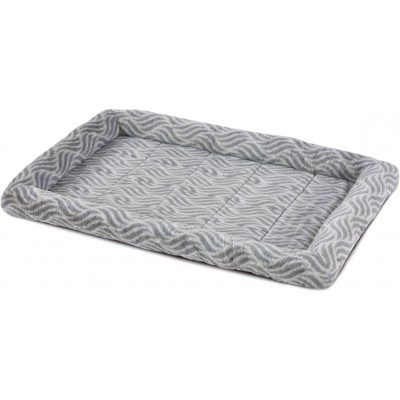 MidWest Deluxe Wave Bed Лежанка для собак и кошек меховая 102х67,5х9 см, серая