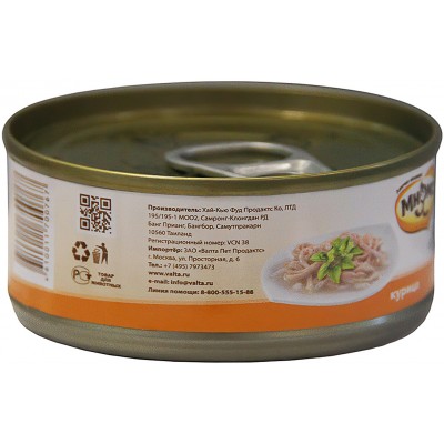 Мнямс Влажный корм для кошек Курица в нежном желе 70 гр.