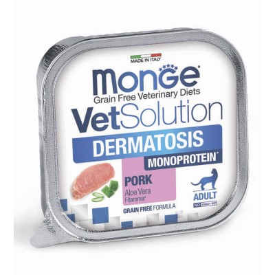 Monge VetSolution Cat Dermatosis Диетический корм для кошек при заболеваниях кожи 100 гр