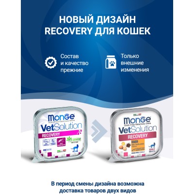 Monge VetSolution Cat Recovery Диетический корм для кошек при восстановлении питания в период выздоровления 100 гр