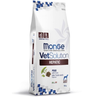Monge VetSolution Dog Hepatic Диетический корм для собак при заболеваниях печени 12 кг