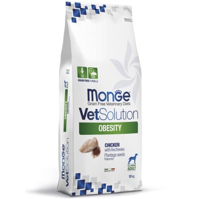 Monge VetSolution Dog Obesity Диетический корм для собак при избыточном весе 12 кг