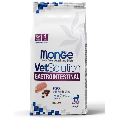 Monge VetSolution Cat Gastrointestinal Диетический корм для кошек при заболеваниях ЖКТ 1,5 кг