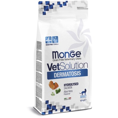 Monge VetSolution Cat Dermatosis Диетический корм для кошек при заболеваниях кожи 1,5 кг