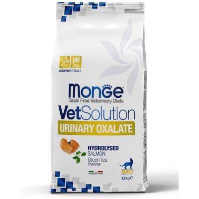 Monge VetSolution Cat Urinary Oxalate Диетический корм для кошек при заболеваниях мочеполовой системы и оксалатном течении МКБ 1,5 кг