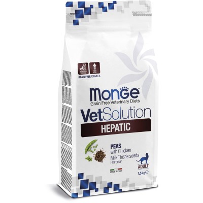 Monge VetSolution Cat Hepatic Диетический корм для кошек при заболеваниях печени 1,5 кг