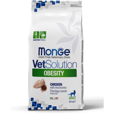 Monge VetSolution Cat Obesity Диетический корм для кошек при избыточном весе 1,5 кг