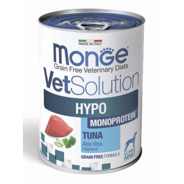 Monge VetSolution Dog Hypo Monoprotein Диетический корм для собак для снижения реакции пищевой непереносимости с тунцом 400 гр