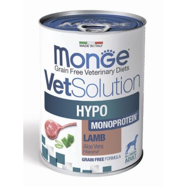 Monge VetSolution Dog Hypo Monoprotein Диетический корм для собак для снижения реакции пищевой непереносимости с ягнёнком 400 гр