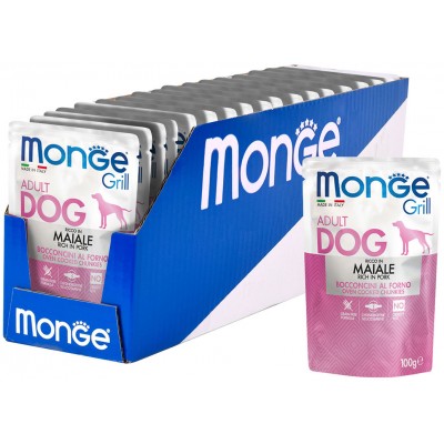 Monge Dog Grill Pouch паучи для собак свинина 100 гр.