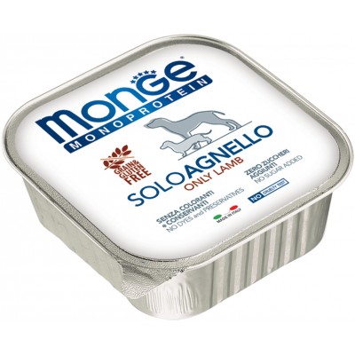 Monge Dog Monoprotein Solo консервы для собак паштет из ягненка 150 гр.