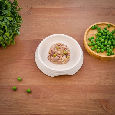 Monge Supreme sterilized Влажный корм для стерилизованных кошек тунец с желтоперой камбалой и зелёным горошком 80 гр.