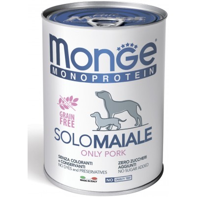 Monge Dog Monoprotein Solo консервы для собак паштет из утки 400 гр.