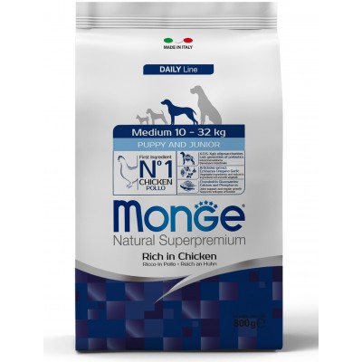Monge Dog Medium корм для щенков средних пород 800 гр.