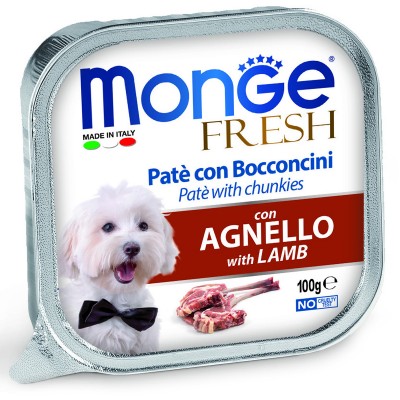 Monge Dog Fresh консервы для собак ягненок 100 гр.