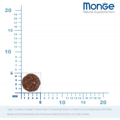 Monge Dog Speciality Extra Small корм для взрослых собак миниатюрных пород ягненок с рисом и картофелем 2,5 кг.