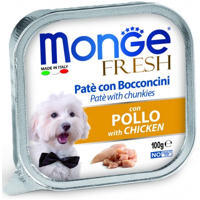 Monge Dog Fresh консервы для собак курица 100 гр.