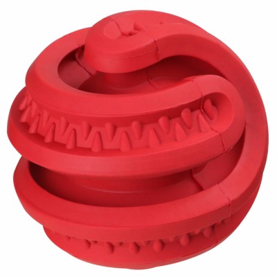 Mr.Kranch Игрушка для собак Головоломка дентальная 8,5*8,7 см красная с ароматом бекона