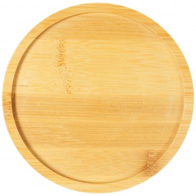 Mr.Kranch Bamboo Миска керамическая голубая на бамбуковой подставке 250 мл