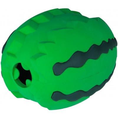 Mr.Kranch Игрушка для собак Арбуз 15 см зеленая с ароматом курицы