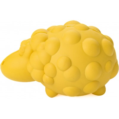 Mr.Kranch Игрушка для собак Овечка с пищалкой 8,5*12 см желтая с ароматом сливок