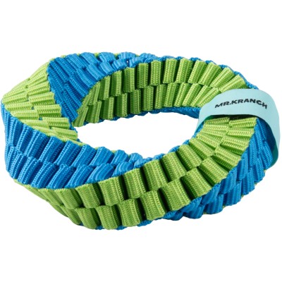 Игрушка Mr.Kranch для собак Плетеное кольцо-спираль диаметр 12 см зеленая