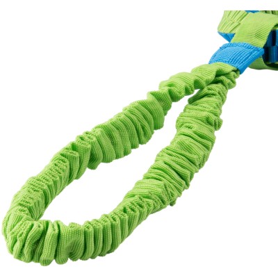 Mr.Kranch Игрушка-перетяжка для собак Плетеное кольцо-спираль на резинке диаметр 12 см голубая