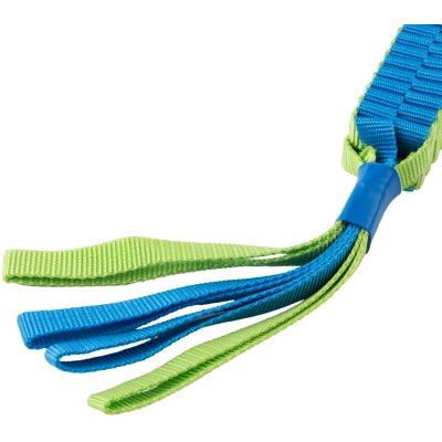 Игрушка Mr.Kranch для собак Плетеный жгут с мячом, 13 см зеленая