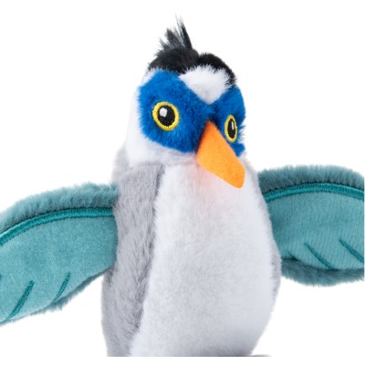 Игрушка Mr.Kranch для кошек Птичка плюшевая с кошачьей мятой 7,5 см серая