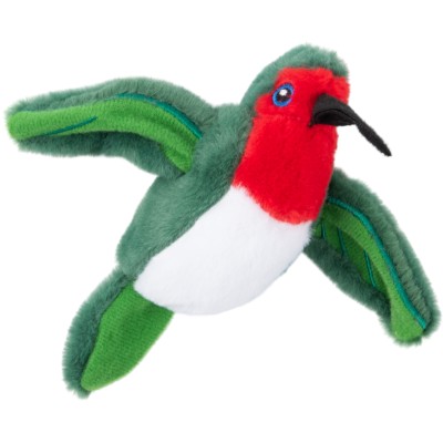 Игрушка Mr.Kranch для кошек Птичка плюшевая с кошачьей мятой 7,5 см зеленая
