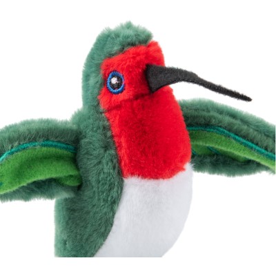 Игрушка Mr.Kranch для кошек Птичка плюшевая с кошачьей мятой 7,5 см зеленая